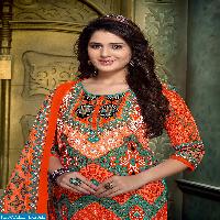 kundan karachi cotton printed dress material